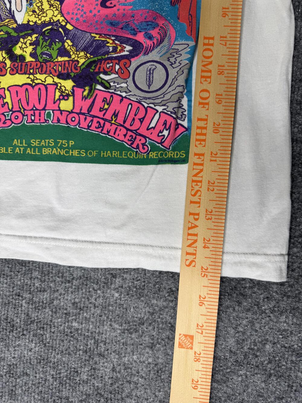 Led Zeppelin Shirt Mens Medium White Tultex Electric Magic Concert Graphic Tee - Picture 9 of 15